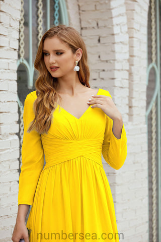 Baoleely Bridesmaid Dress Chiffon Formal Party Dress Evening Dress 28016