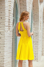 Vestidos de fiesta sin mangas, vestido formal de cóctel para graduación 28014 