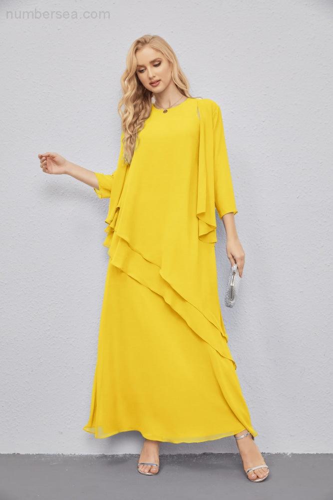 Vestidos de madre de la novia con cárdigan ligero abierto al frente, vestido formal de fiesta 28081 
