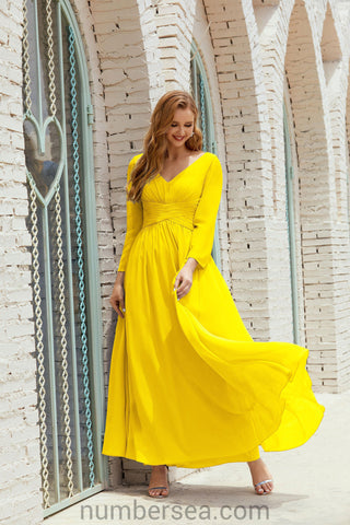 Baoleely Bridesmaid Dress Chiffon Formal Party Dress Evening Dress 28016