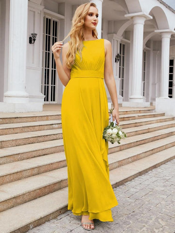 Vestidos de dama de honor Baoleely para boda, vestidos largos formales con volantes para baile de graduación 28039