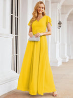Vestidos de fiesta formales Baoleely para madre de la novia, con mangas cortas, vestido de dama de honor 28047 