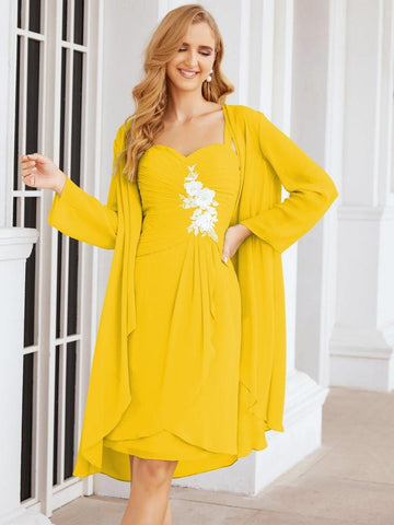 Vestidos de encaje para la madre de la novia y el novio de Sunderly, ideales para invitadas de boda (SY28066)