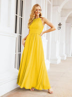 Baoleely Keyhole Bridesmaid Dresses Sleeveless Formal Evening Party Prom Gowns 28043