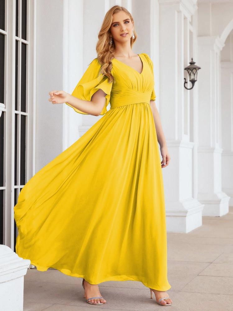 Vestidos de dama de honor para mujer, vestido largo de fiesta para boda o graduación 28068