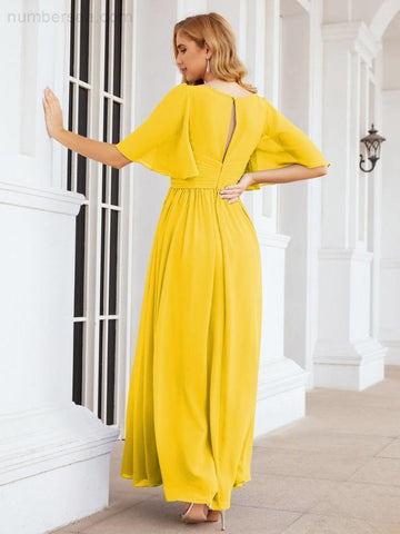 Vestidos de dama de honor para mujer, vestido largo de fiesta para boda o graduación 28068