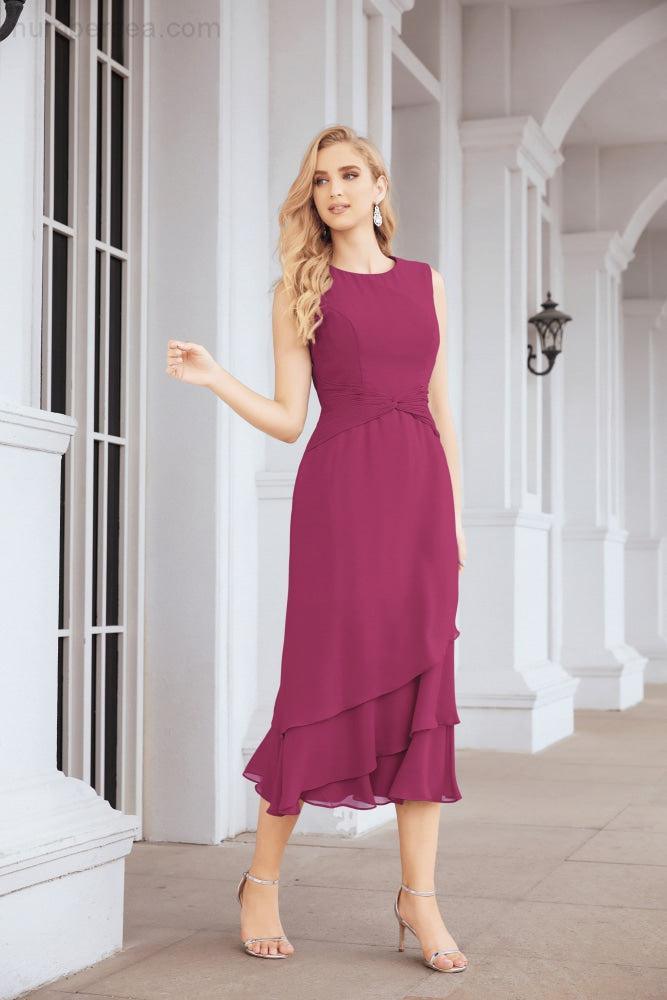 Robe de soirée deux pièces Sunnderly, coupe trapèze, pour la mère de la mariée, référence SY28072