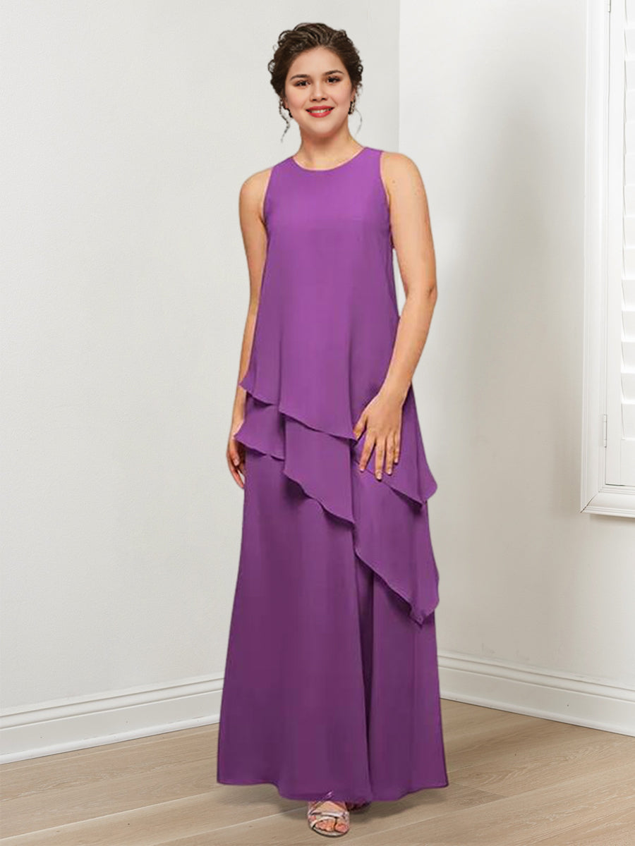 Vestidos de corte princesa/línea A para la madre de la novia con volantes y chaqueta 