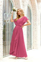 Vestido Baoleely para la madre de la novia, talla grande, escote en V, largo hasta el suelo, formal, para invitada de boda 28020