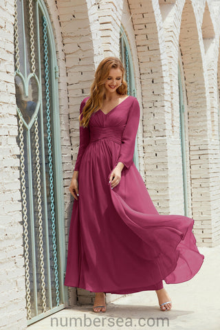 Baoleely Bridesmaid Dress Chiffon Formal Party Dress Evening Dress 28016