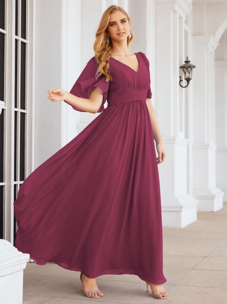 Robes de demoiselle d'honneur pour femmes, robe de soirée longue de mariage, robe de bal 28068