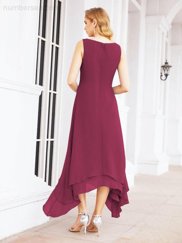 Vestido de fiesta formal de dos piezas corte A para la madre de la novia Sunderly SY28073