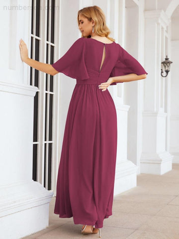 Vestidos de dama de honor para mujer, vestido largo de fiesta para boda o graduación 28068