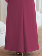 Vestido largo de fiesta formal Sunderly para la madre de la novia con capa de volantes SY28026