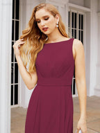 Baoleely Bridesmaid Dresses for Wedding Ruffles Long Formal Prom Gowns 28039