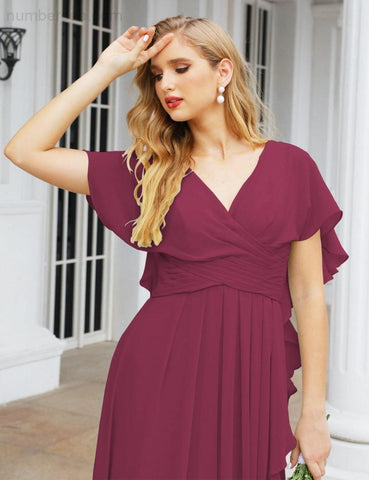 Vestidos de dama de honor Baoleely, vestidos de gala formales sin espalda para fiestas de noche, vestido para la madre de la novia 28040