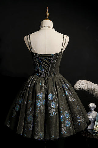 A-Line Sequins Lace Up Ball Gown Tulle Homecoming Dresses