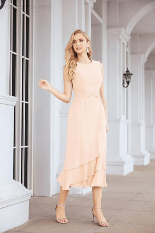 Vestido de fiesta formal de dos piezas corte A para la madre de la novia Sunderly SY28072