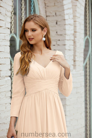 Baoleely Bridesmaid Dress Chiffon Formal Party Dress Evening Dress 28016