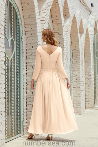 Baoleely Bridesmaid Dress Chiffon Formal Party Dress Evening Dress 28016