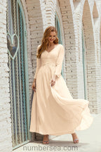 Baoleely Bridesmaid Dress Chiffon Formal Party Dress Evening Dress 28016