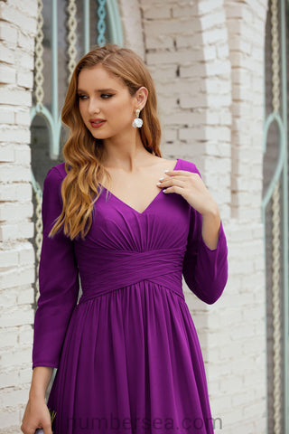 Baoleely Bridesmaid Dress Chiffon Formal Party Dress Evening Dress 28016