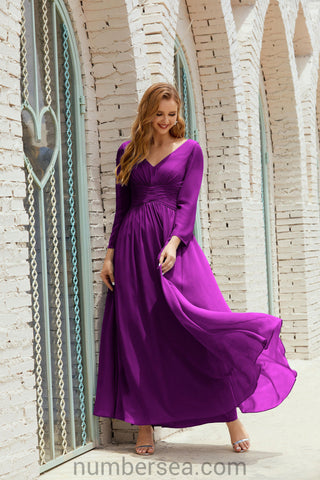 Baoleely Bridesmaid Dress Chiffon Formal Party Dress Evening Dress 28016