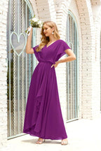 Vestido Baoleely para la madre de la novia, talla grande, escote en V, largo hasta el suelo, formal, para invitada de boda 28020