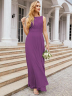 Baoleely Bridesmaid Dresses for Wedding Ruffles Long Formal Prom Gowns 28039