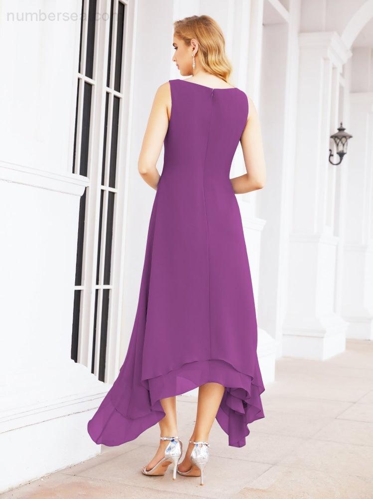 Vestido de fiesta formal de dos piezas corte A para la madre de la novia Sunderly SY28073