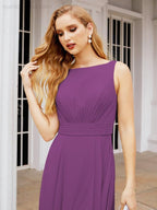 Baoleely Bridesmaid Dresses for Wedding Ruffles Long Formal Prom Gowns 28039