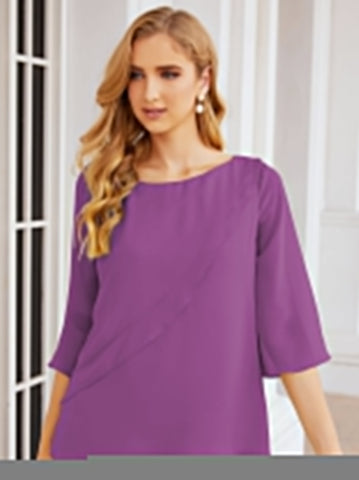 Elegante conjunto de pantalón y bata plateada de dos piezas para la madre de la novia, talla grande, con volantes, Sunderly Elegant SY28064