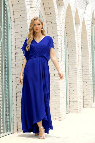 Vestido Baoleely para la madre de la novia, talla grande, escote en V, largo hasta el suelo, formal, para invitada de boda 28020