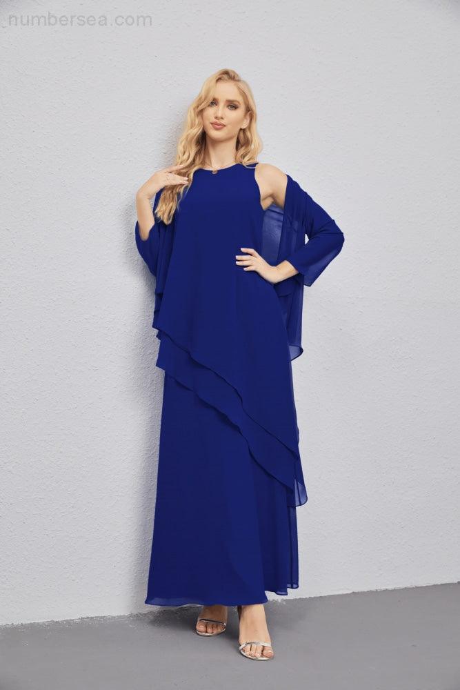Vestidos de madre de la novia con cárdigan ligero abierto al frente, vestido formal de fiesta 28081 