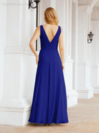 Baoleely Bridesmaid Dresses for Wedding Ruffles Long Formal Prom Gowns 28039