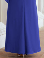 Vestido largo de fiesta formal Sunderly para la madre de la novia con capa de volantes SY28026