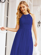 Baoleely Keyhole Bridesmaid Dresses Sleeveless Formal Evening Party Prom Gowns 28043