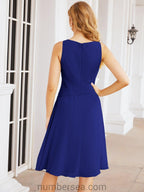 Vestidos de la madre de la novia de Sunderly, vestido de graduación, vestido plisado informal SY28065