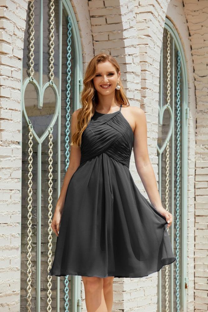 Vestidos de fiesta sin mangas, vestido formal de cóctel para graduación 28014 