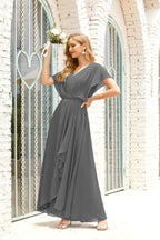 Vestido Baoleely para la madre de la novia, talla grande, escote en V, largo hasta el suelo, formal, para invitada de boda 28020