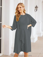 Vestidos de la madre de la novia de Sunderly, vestido de graduación, vestido plisado informal SY28065