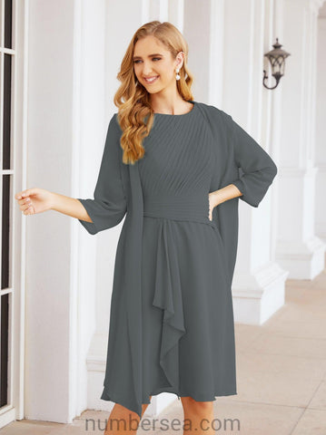 Vestidos de la madre de la novia de Sunderly, vestido de graduación, vestido plisado informal SY28065