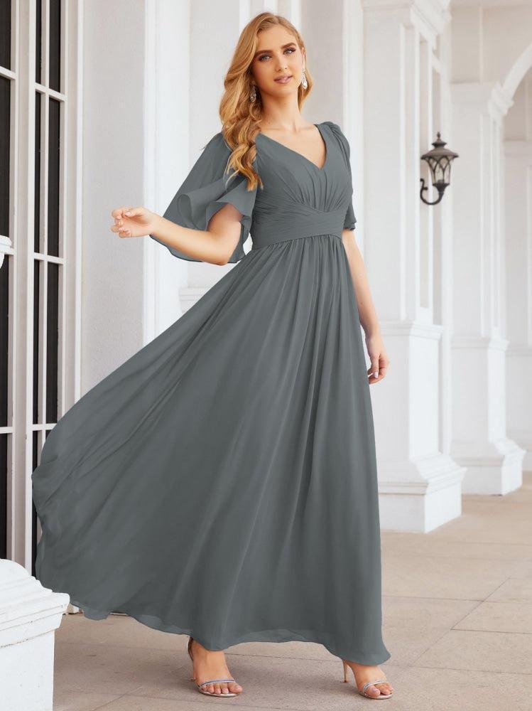 Robes de demoiselle d'honneur pour femmes, robe de soirée longue de mariage, robe de bal 28068