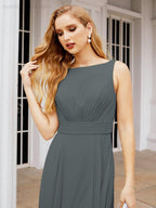 Baoleely Bridesmaid Dresses for Wedding Ruffles Long Formal Prom Gowns 28039