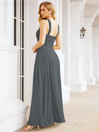 Baoleely Crisscross Halter Bridesmaid Dresses for Party Wedding Evening Prom Maxi Ball Gowns 28053