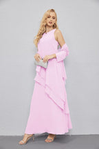 Vestidos de madre de la novia con cárdigan ligero abierto al frente, vestido formal de fiesta 28081 