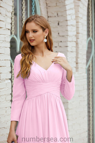 Baoleely Bridesmaid Dress Chiffon Formal Party Dress Evening Dress 28016