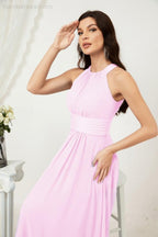 Robe de soirée formelle Baoleely en mousseline de soie, col licou, longue, sans manches, robe de demoiselle d'honneur 2802 