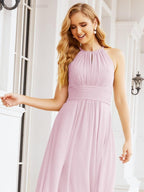 Baoleely Keyhole Bridesmaid Dresses Sleeveless Formal Evening Party Prom Gowns 28043