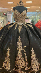 Vestido de quinceañera con cuentas, apliques de lentejuelas, vestido de princesa de baile con capa Y1516